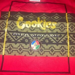 Men Red Cookies Logo Tee xl